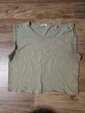Ozma Boxy Top In Basil